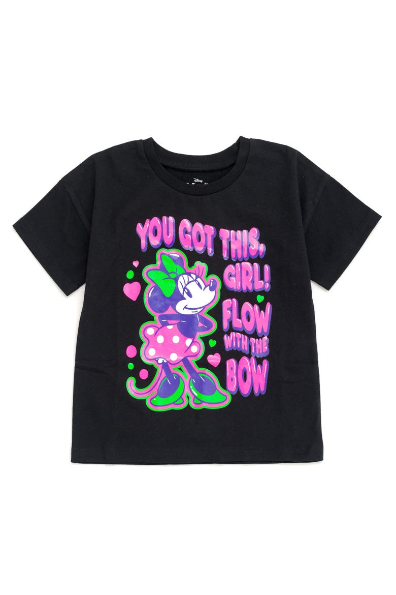 Minnie Mouse 2-Pack Short Sleeve T-Shirts, Alternate, color, Minnie Black White