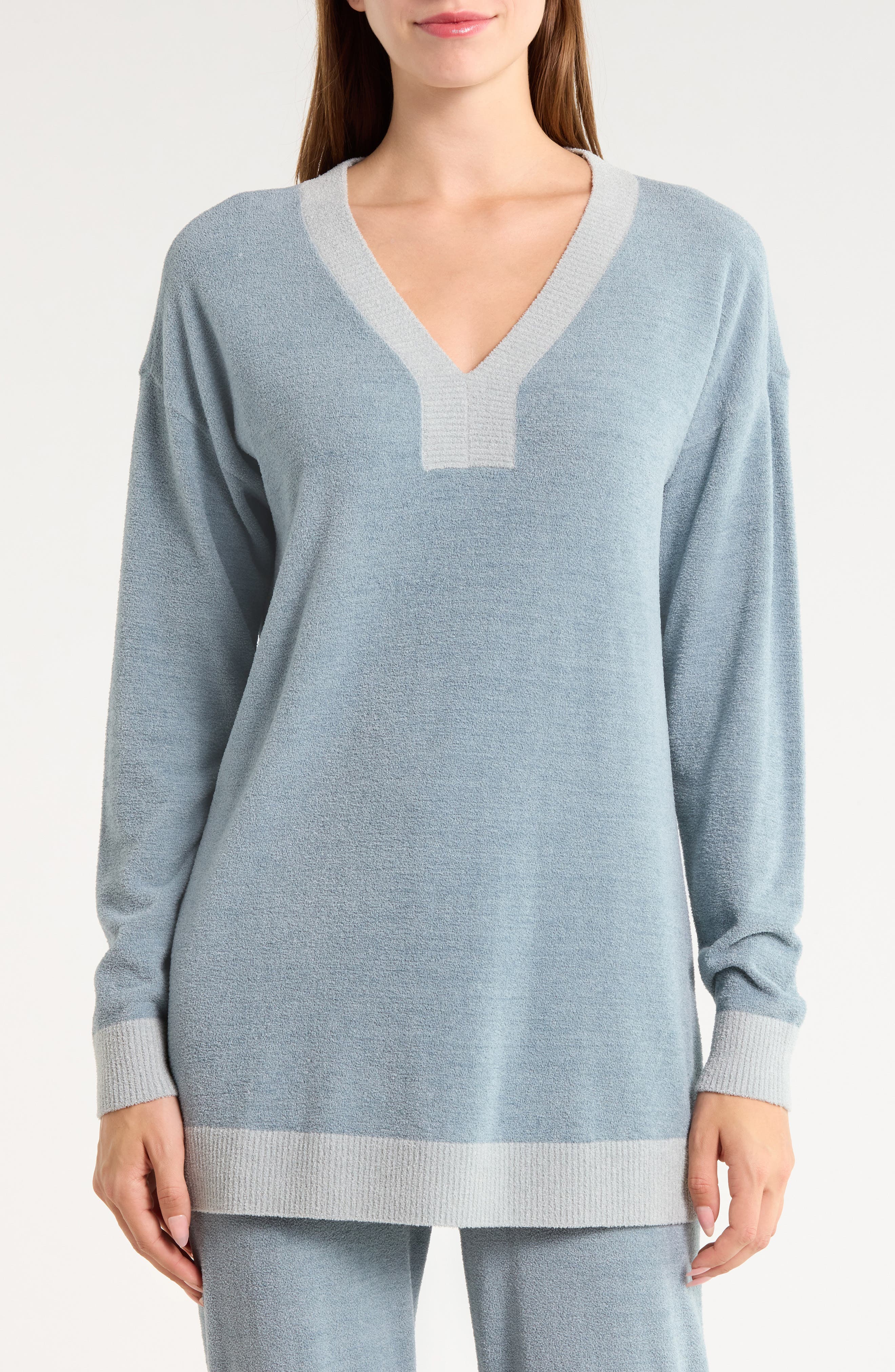 CozyChic Ultra Lite® Color Block V-Neck Tunic