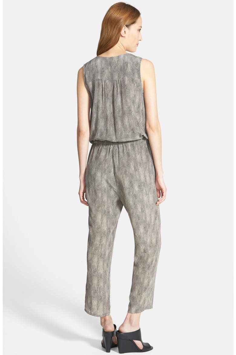 The Fisher Project Chain Print Sleeveless Jumpsuit, Alternate, color, STONE