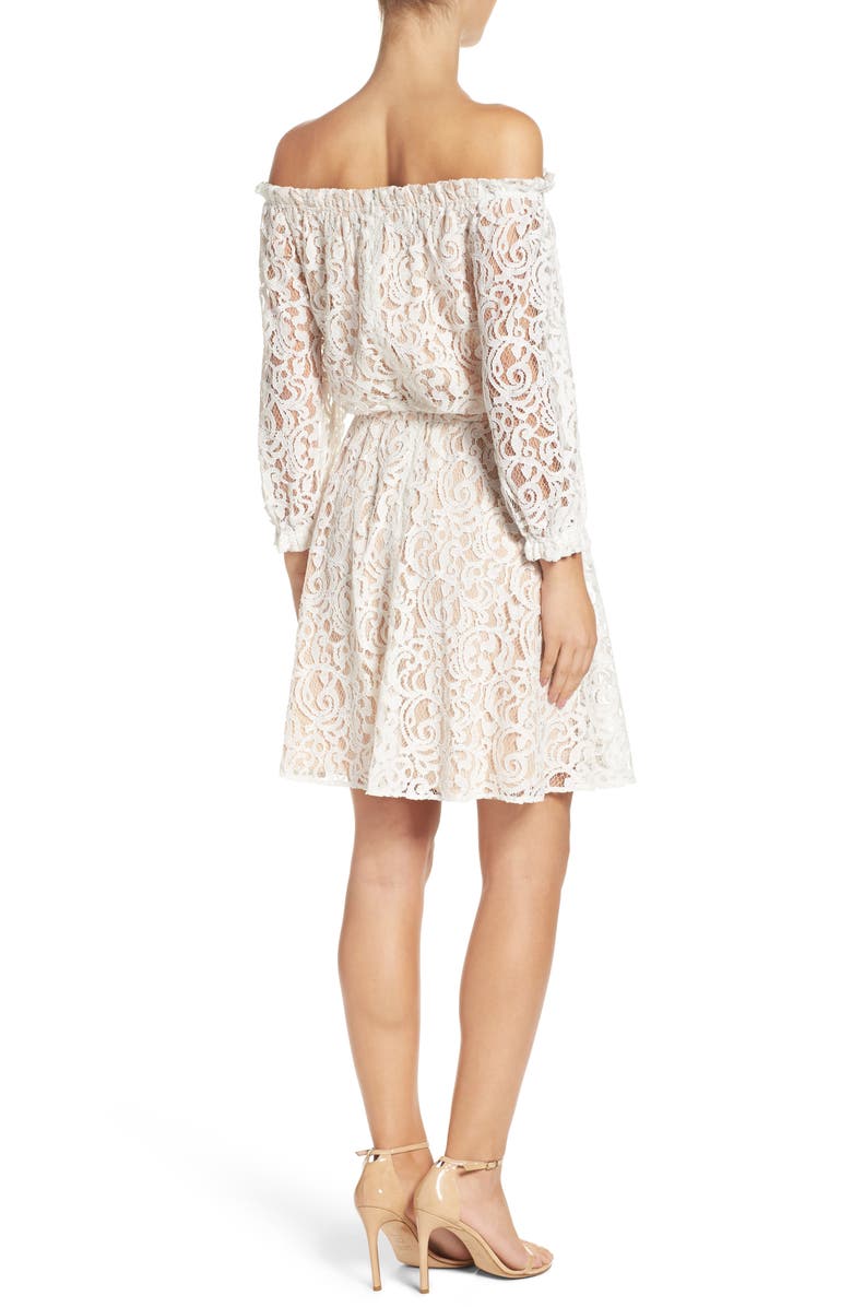 Chelsea28 Lace Off the Shoulder Dress, Alternate, color, 