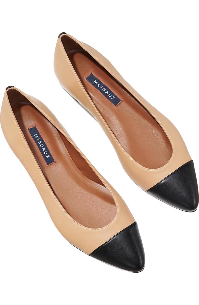 MARGAUX The Cap-Toe Pointe, Alternate, color, Dune And Black