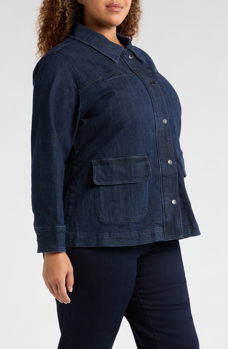 Universal Standard Longline Denim Chore Jacket, Alternate, color,