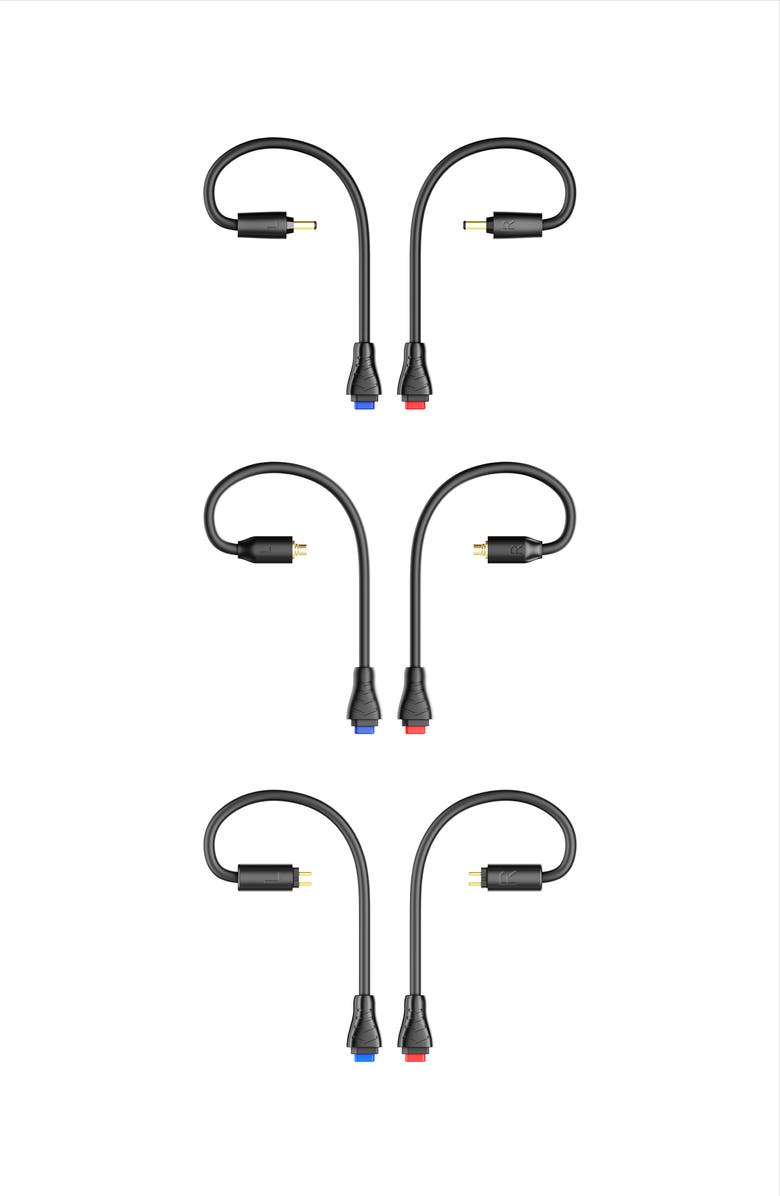 MEE audio BT3 Bluetooth Wireless Adapter Cable for In-Ear Monitors with 3 Connectors, Alternate, color, Black