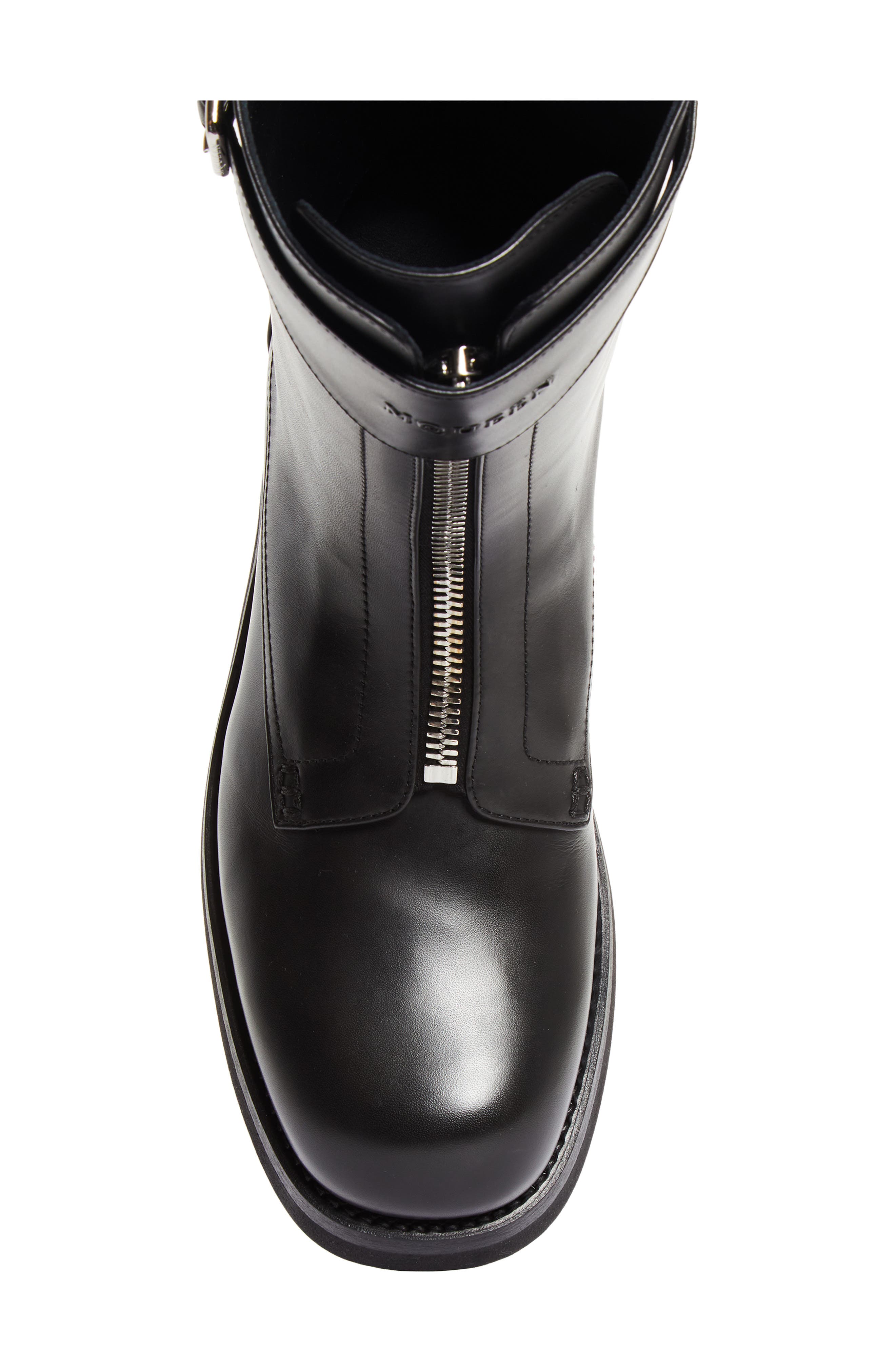 McQueen Biker Boot, Alternate, color, Black