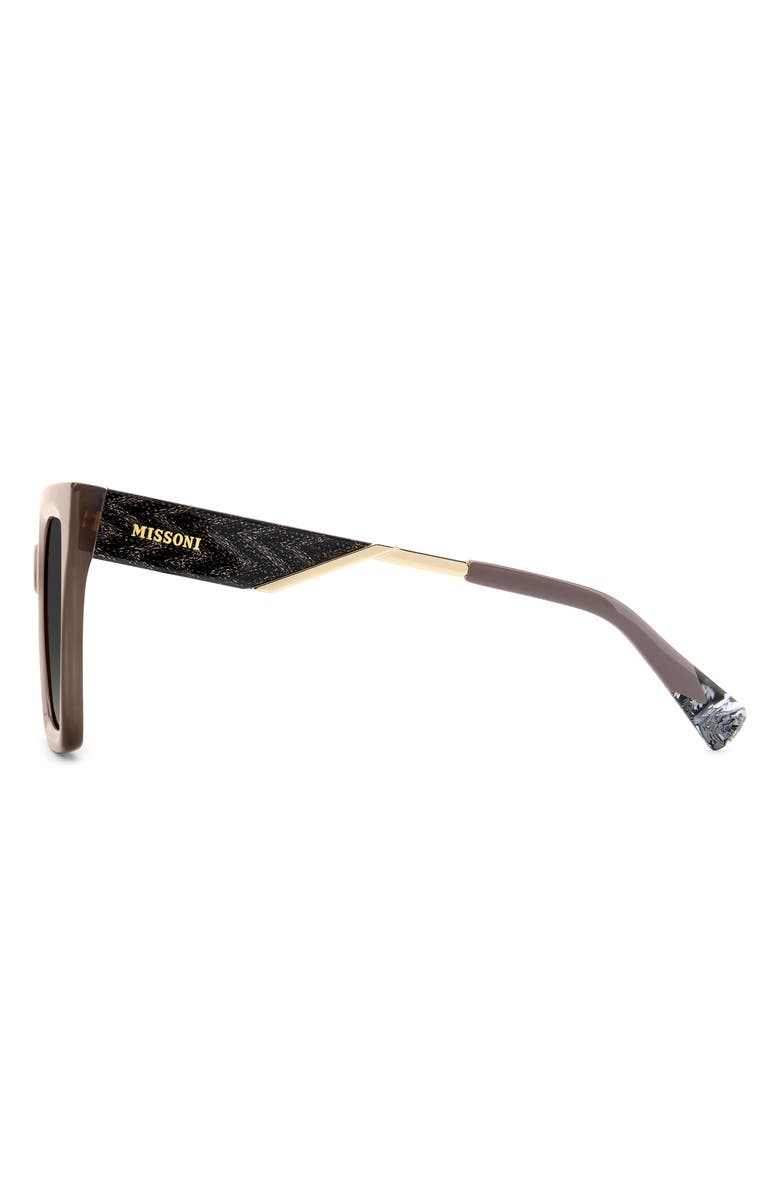 Missoni 54mm Gradient Square Sunglasses, Alternate, color, Mud/ Greybrown Ds