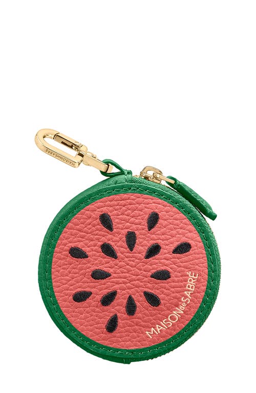 Maison De Sabre The Sabremoji Fruit Coin Purse In Green