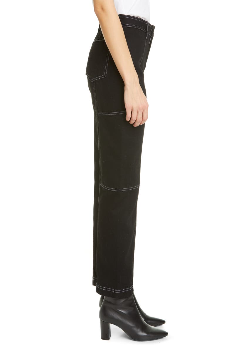 Simon Miller Paneled Straight Leg Jeans, Alternate, color, 