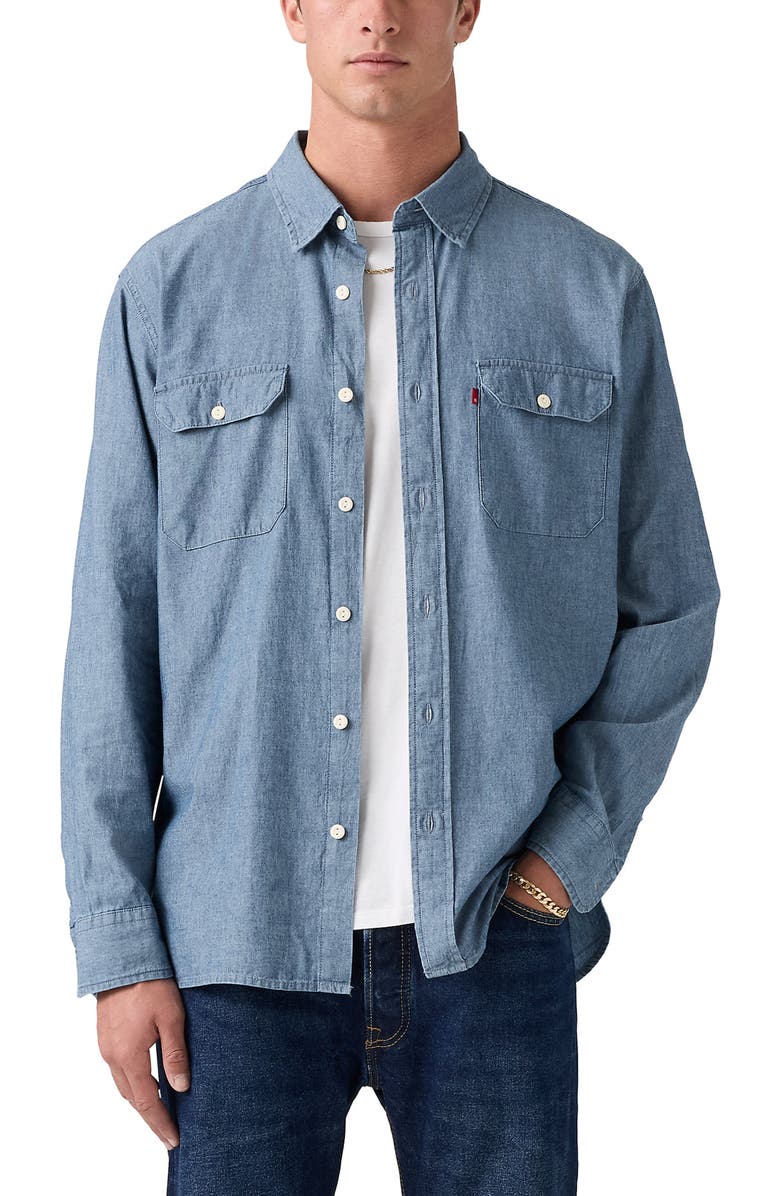 Levi's Classic Worker Denim Shirt, Alternate, color, Billie Light Chambray