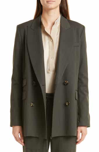 TWP Oversize Double Breasted Stretch Wool Blazer