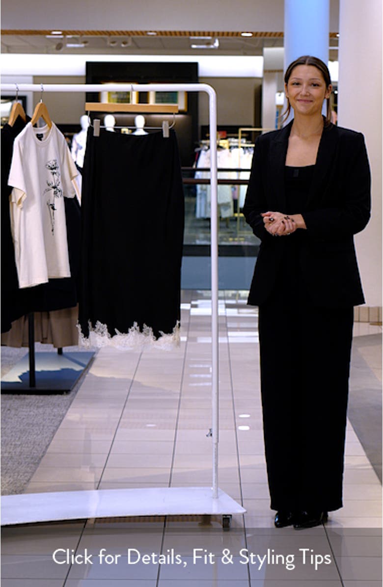 Blossom Lace Trim Midi Skirt, sales video thumbnail