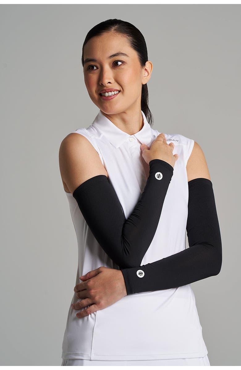 Coolibar Women's Performance Arm Sleeves - UPF 50+ Sun Protection - MaxShield, Alternate, color, Black
