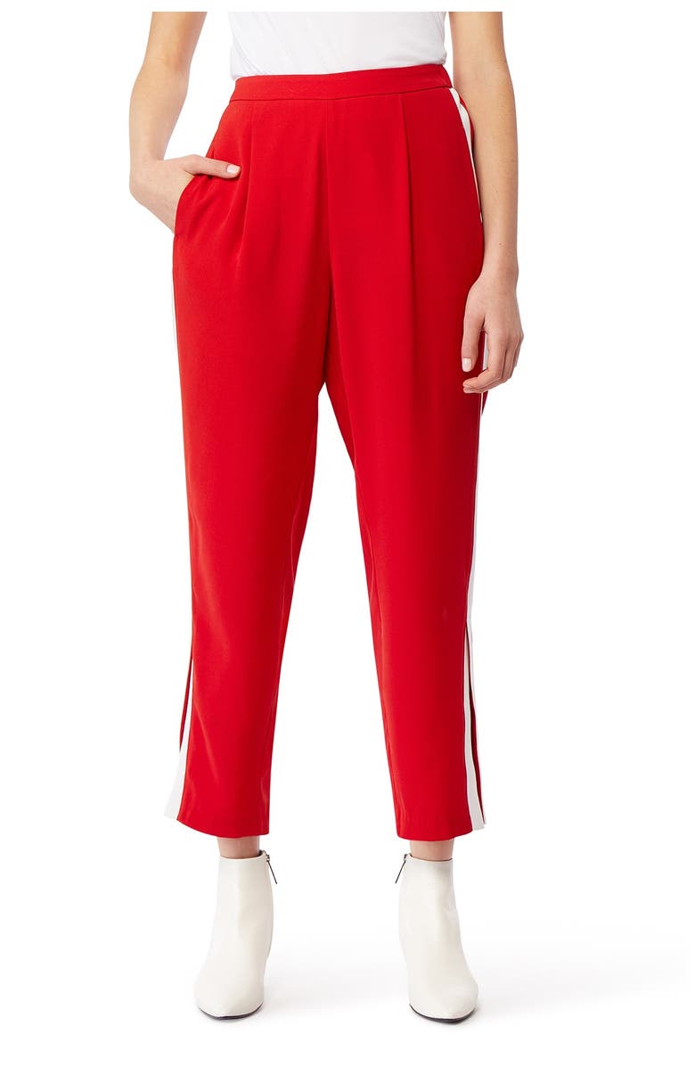 Habitual Ria Side Stripe Ankle Track Pants, Main, color, 