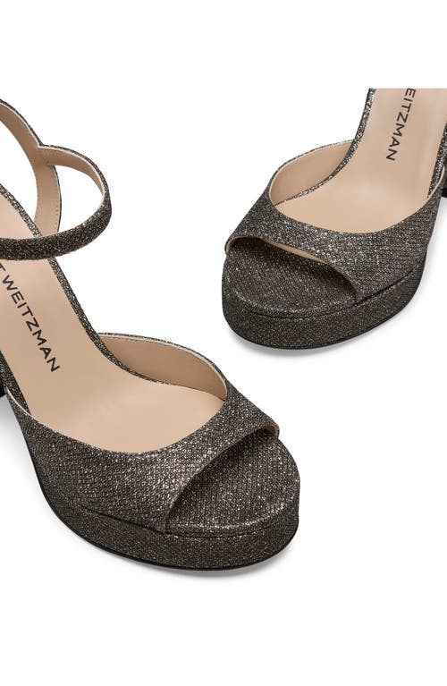 Stuart Weitzman Dayna Ii Platform Sandal In Silver