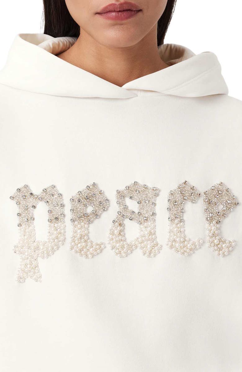 AllSaints Peace Pippa Hoodie, Alternate, color, Optic White