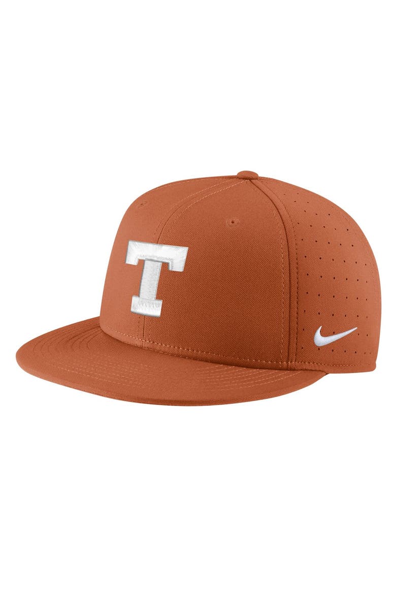 Nike Men's Nike Texas Orange Texas Longhorns Aero True Baseball Performance Fitted Hat, Main, color, 