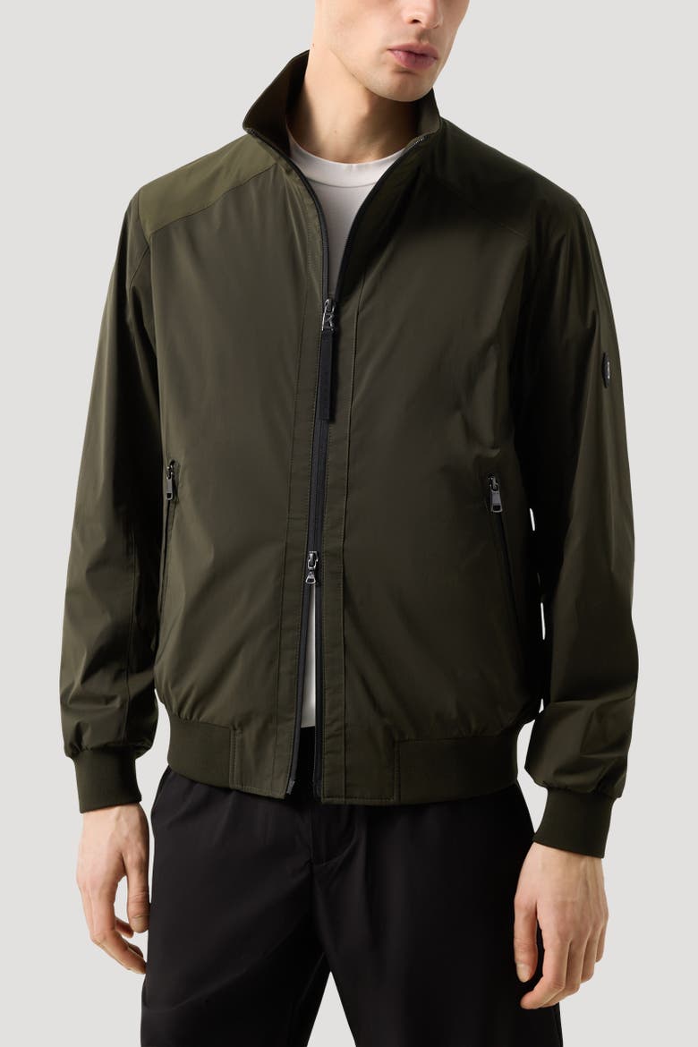 Jonas Tech Blouson, Alternate, color, Olive green