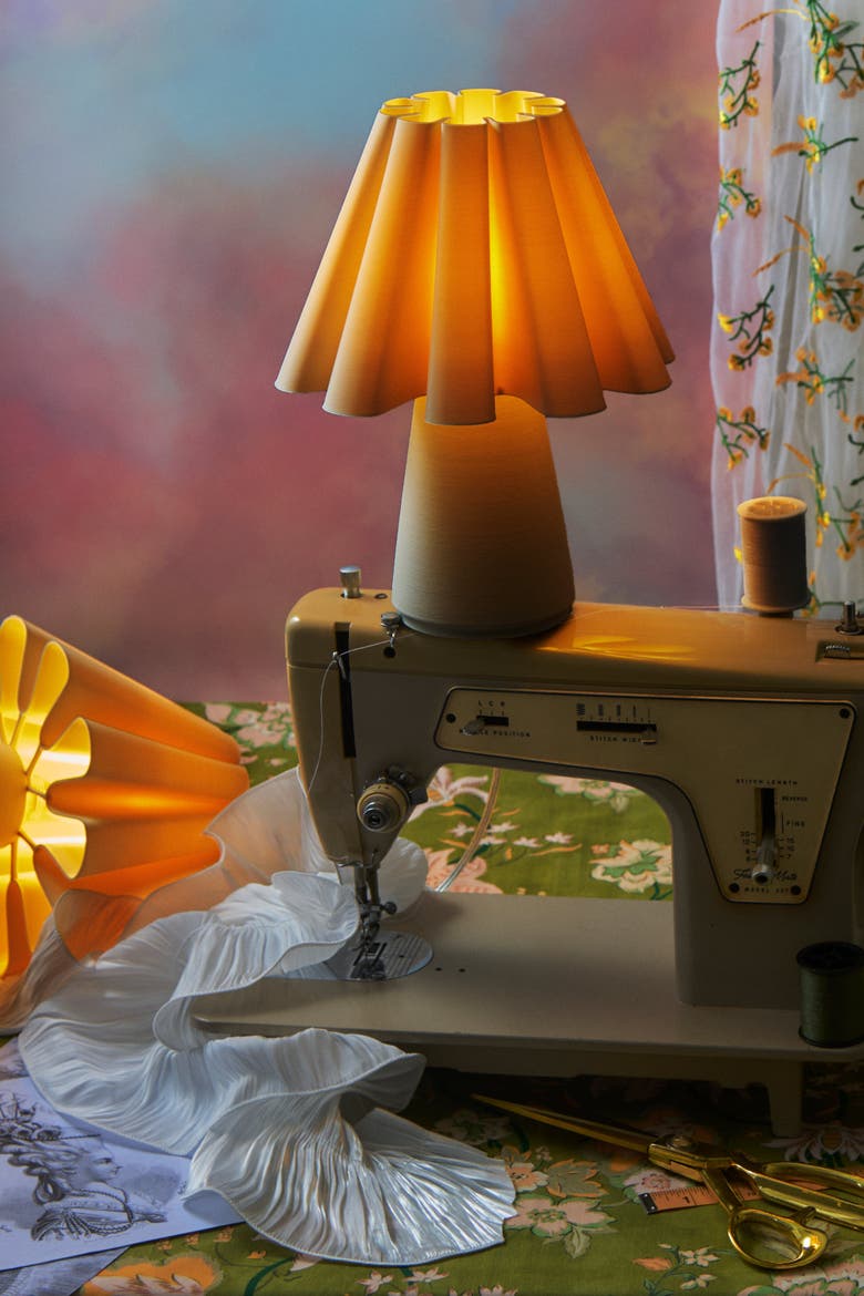 Ruff Lamp, Alternate, color, Eggshell
