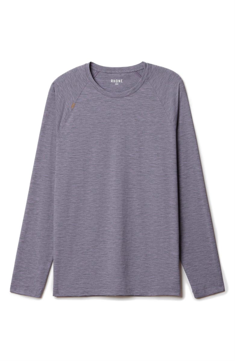 Rhone Reign Long Sleeve T-Shirt, Alternate, color, Astral Purple Space Dye