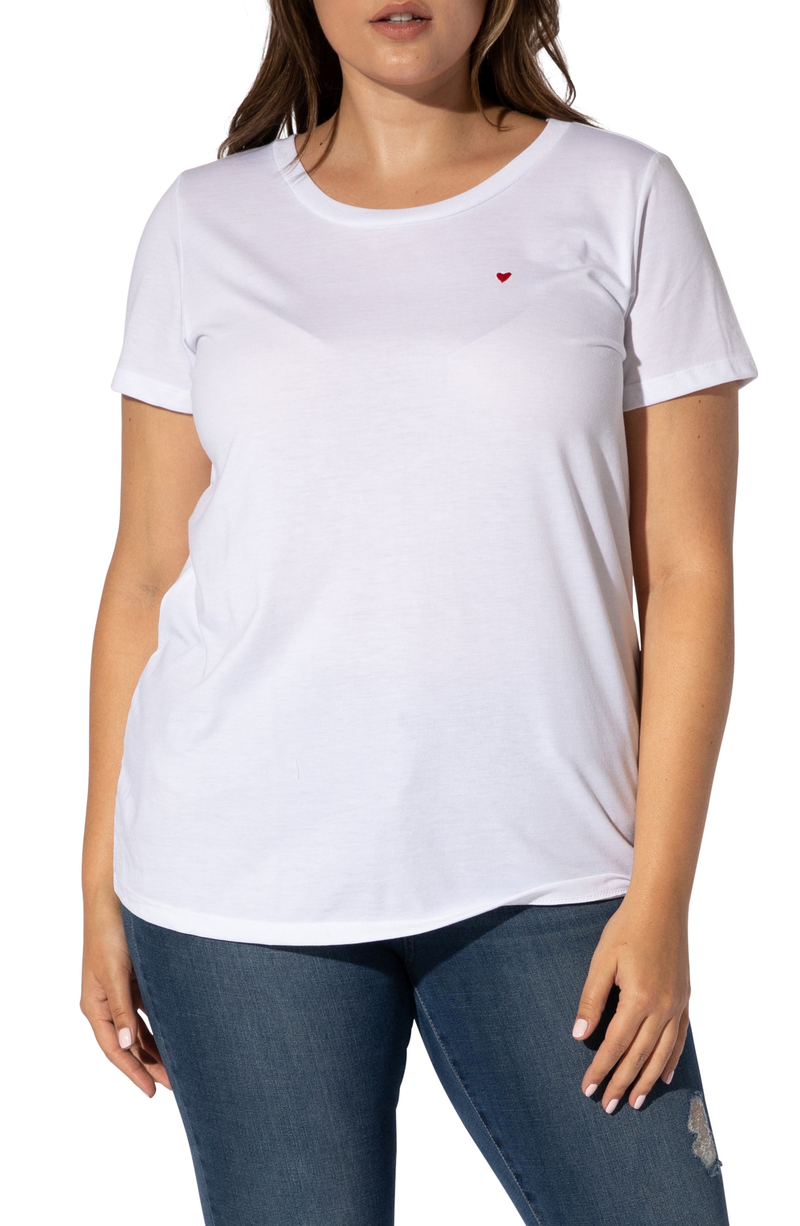 Sub_Urban Riot Heart Embroidered T-Shirt (Women) | Nordstrom