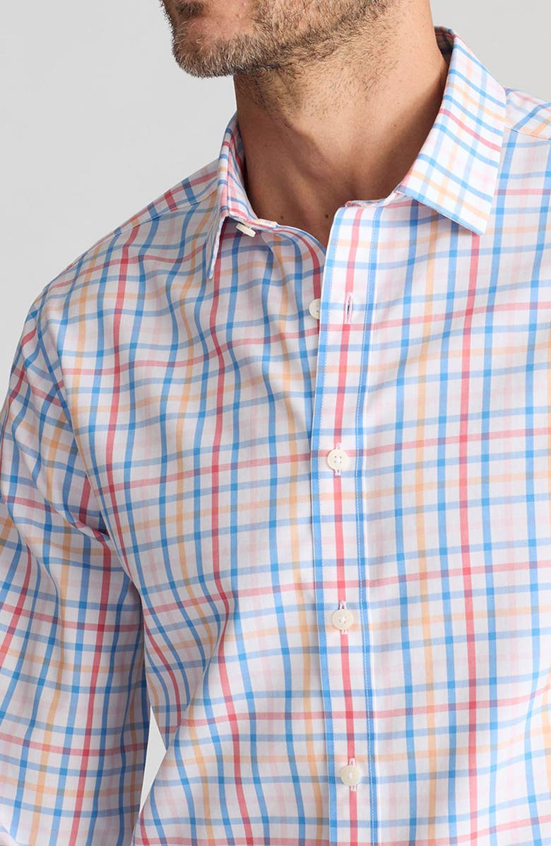 UNTUCKit Moore Check Wrinkle Free Cotton Button-Up Shirt, Alternate, color, 