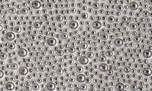 Olga Berg Kimmi Hotfix Top Handle Bag In Silver