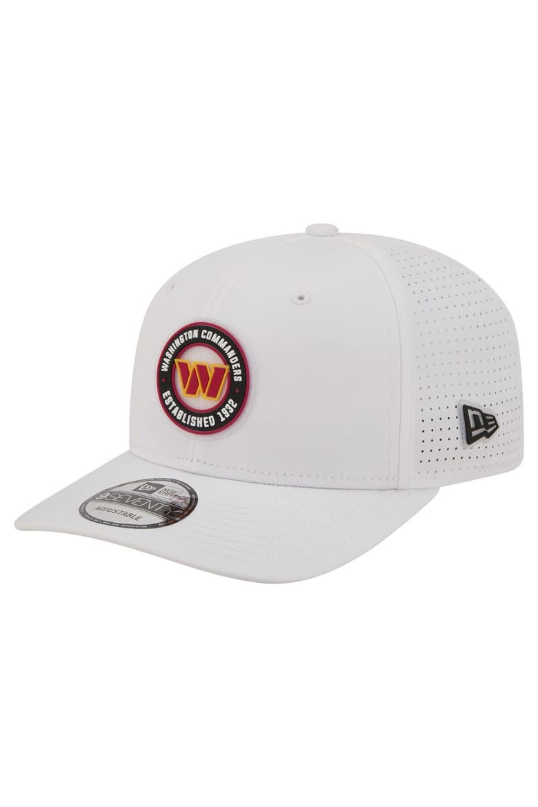 Men's New Era  White Washington Commanders COOLERA 9SEVENTY Adjustable Hat, Main, color, White