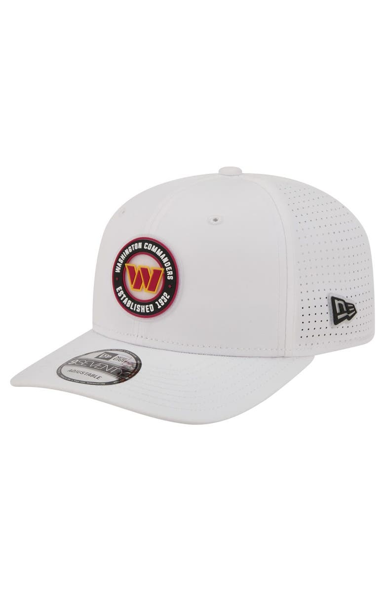 New Era Men's New Era White Washington Commanders COOLERA 9SEVENTY Adjustable Hat, Main, color, White
