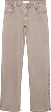 MANGO TEEN Low Rise Stud Wide Leg Jeans
