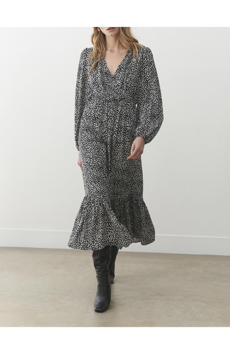 Finery London Suzie Polka Dot Dress, Alternate, color, Black Dot