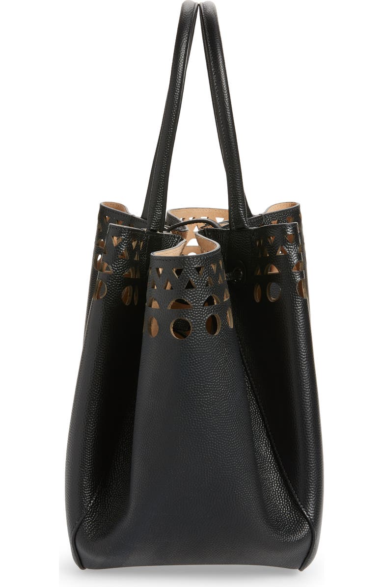 Alaïa Angèle 25 Grained Leather Top Handle Bag, Alternate, color,