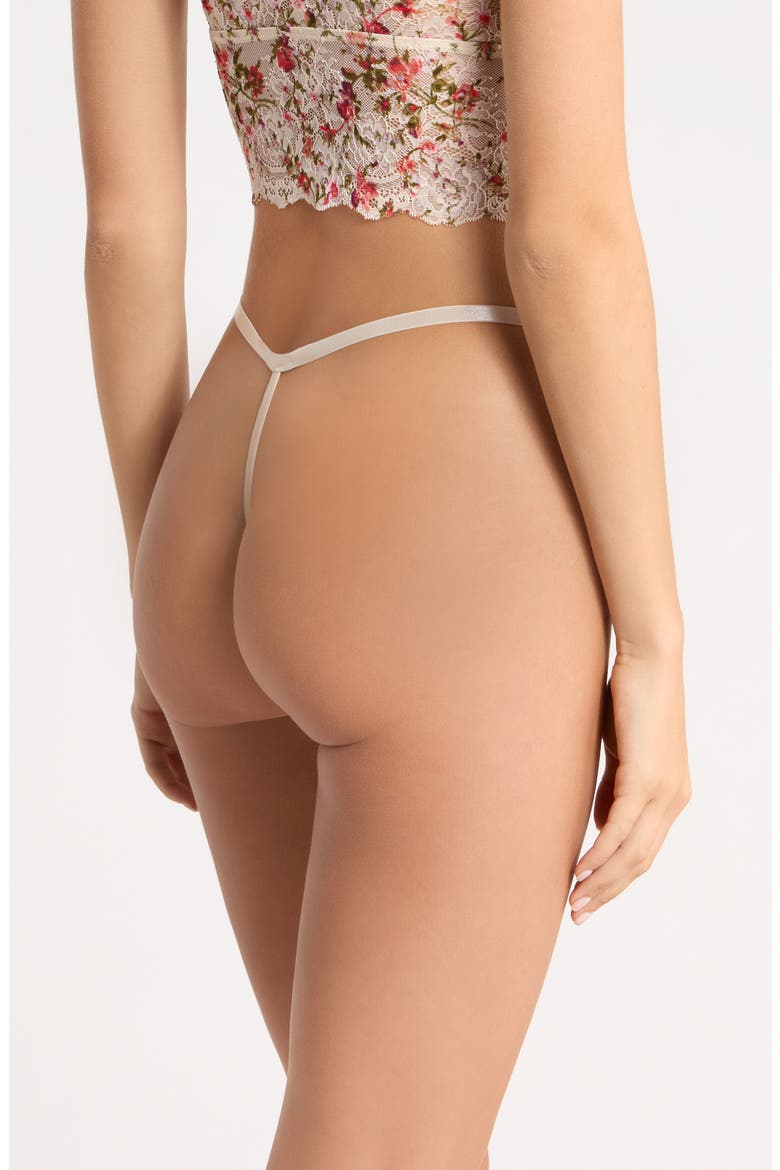 Floral Lace G-String, Alternate, color, FIELD FLORAL