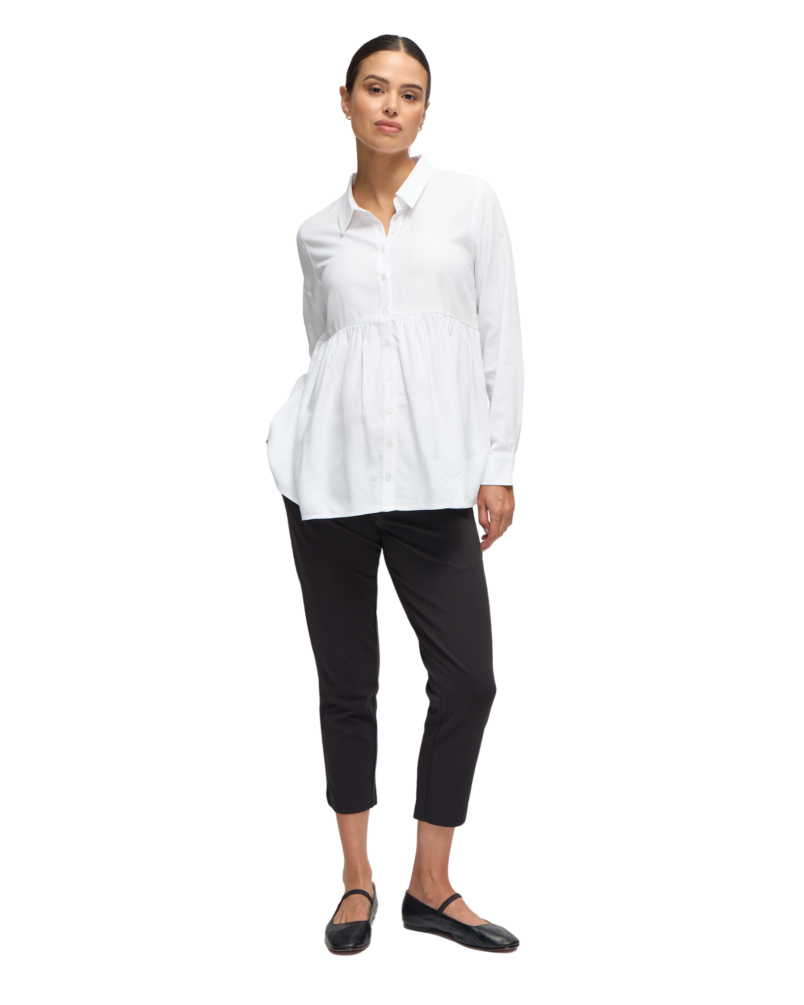 The Soft Touch Button Down Maternity + Nursing Top - image 2
