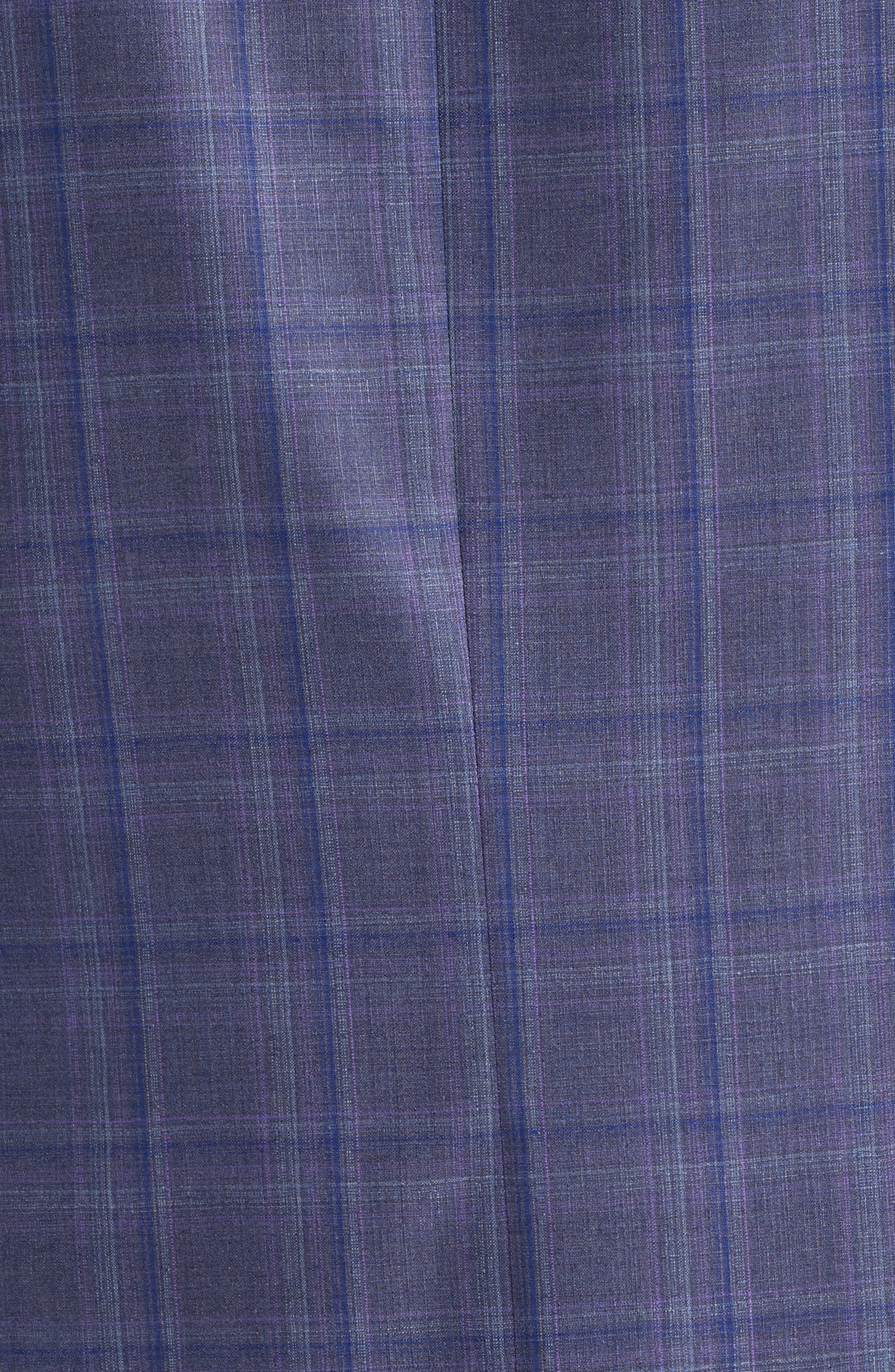 Emporio Armani Purple & Grey Check Virgin Wool Sport Coat (Men