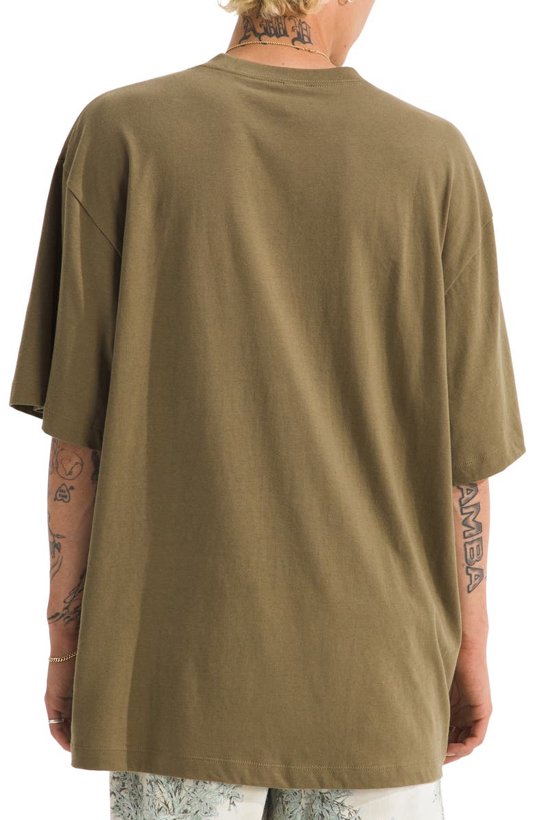 The North Face Essential Simple Dome Oversize Cotton T-Shirt, Alternate, color, Cedar
