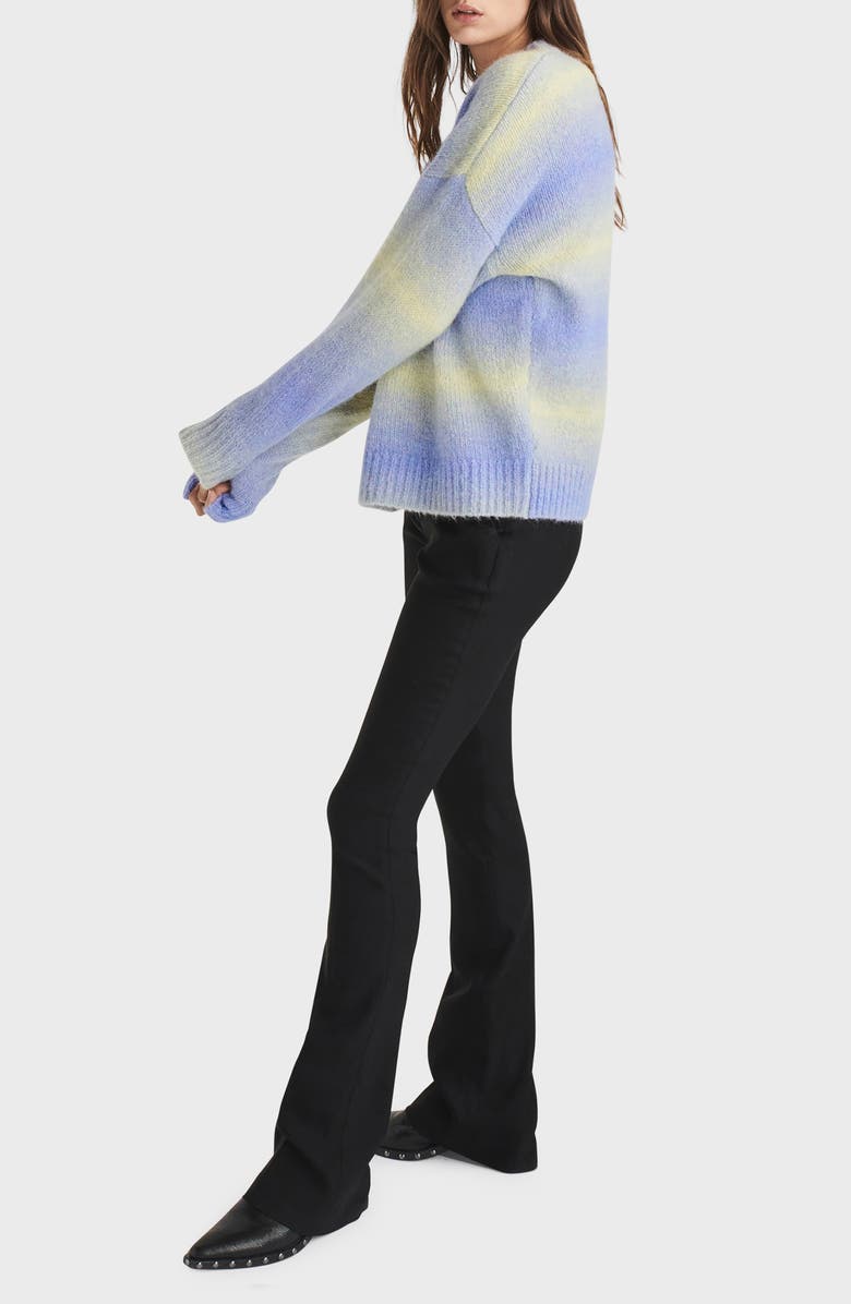 rag & bone Holly Ombré Stripe Alpaca Blend Sweater, Alternate, color, 