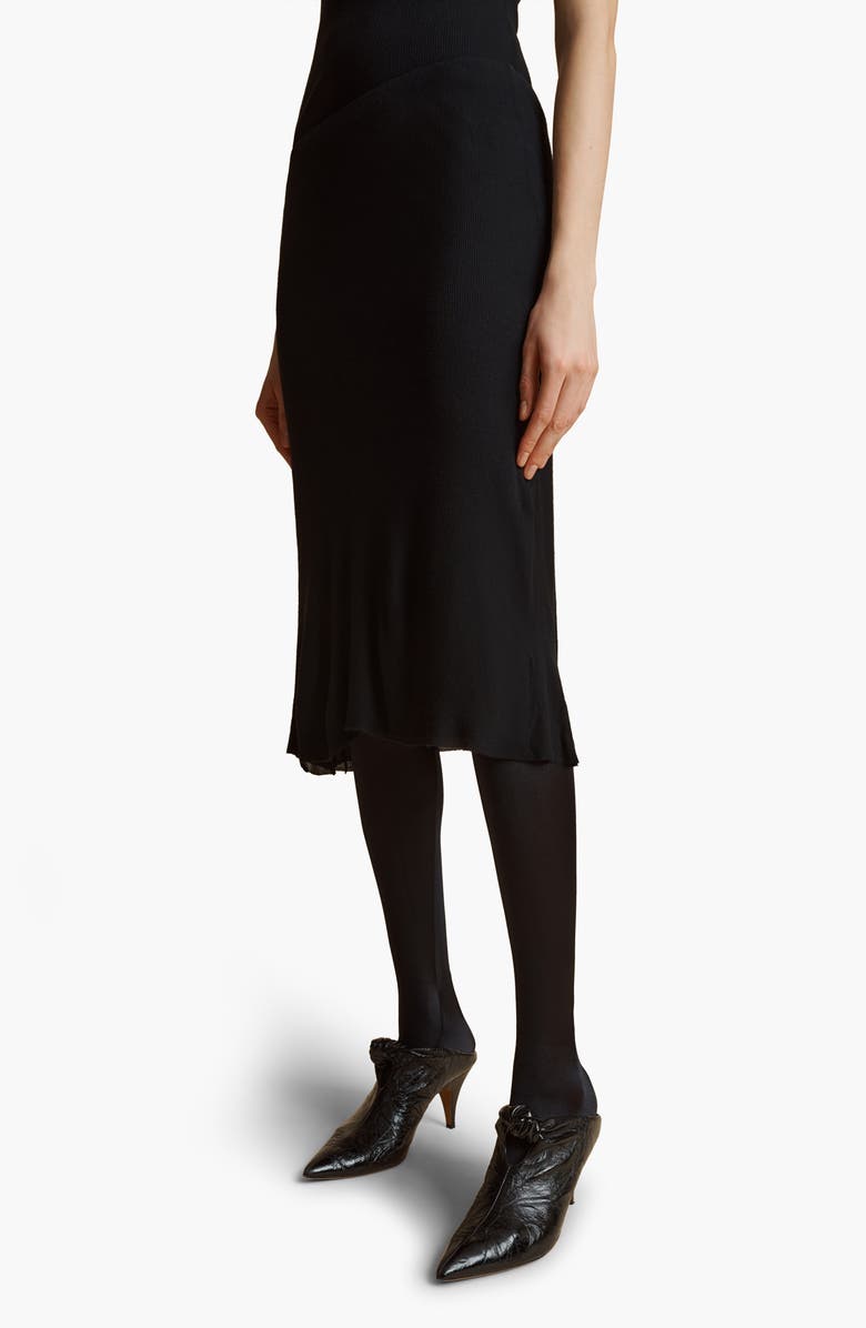 Khaite Leema Rib Sweater Skirt, Alternate, color, 