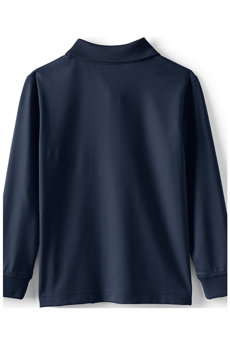 School Uniform  Long Sleeve Rapid Dry Polo Shirt, Alternate, color, Classic Navy