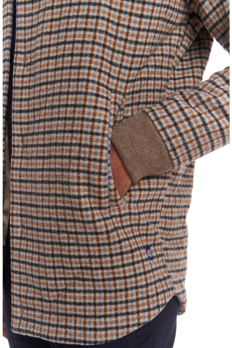 Quilted Wool Blend Overshirt, Alternate, color, TAN