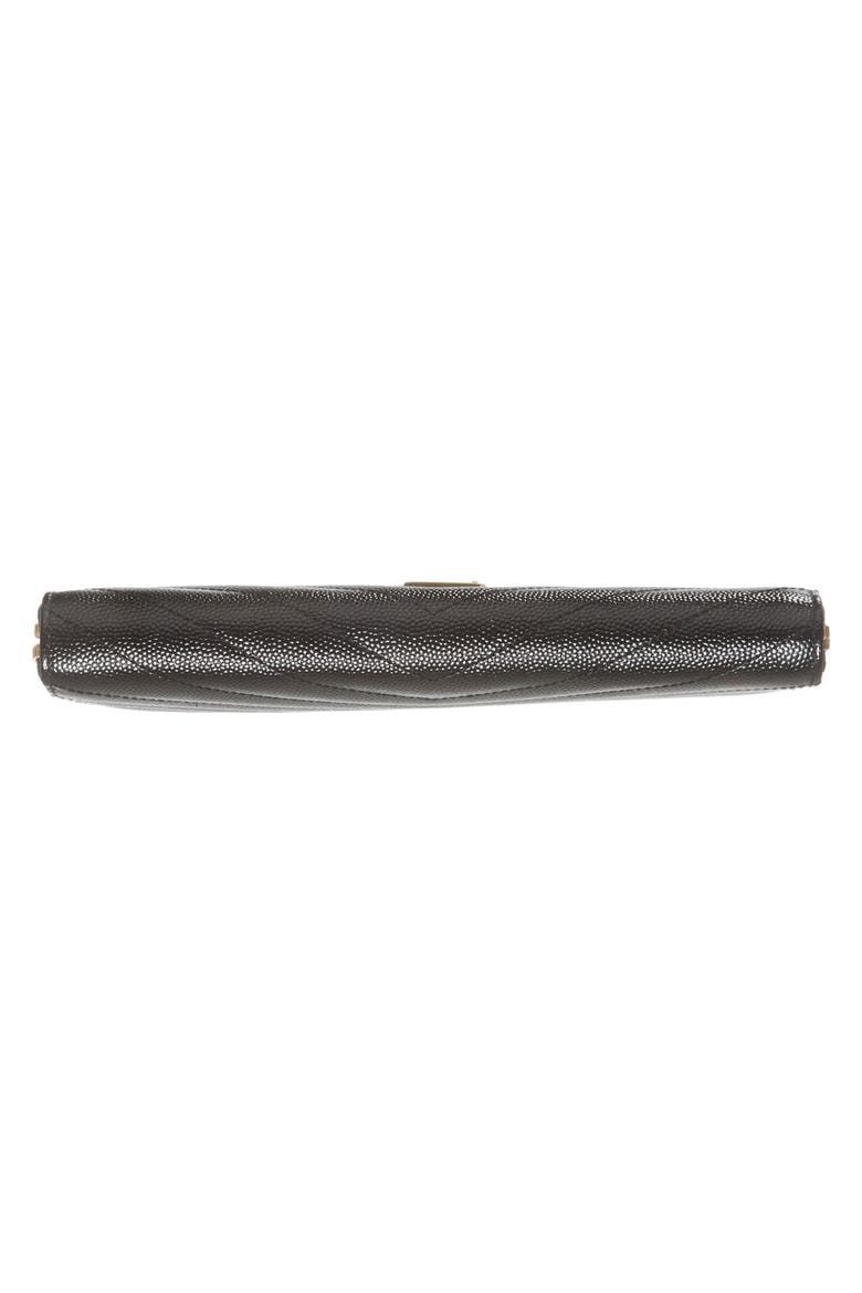 Monogram Quilted Leather Wallet, Alternate, color, 1000 NERO
