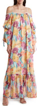 BY DESIGN Mira Cold Shoulder Maxi Dress