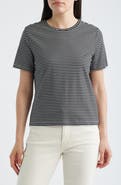 SPANX® Lightweight Stripe Cotton Crewneck T-Shirt