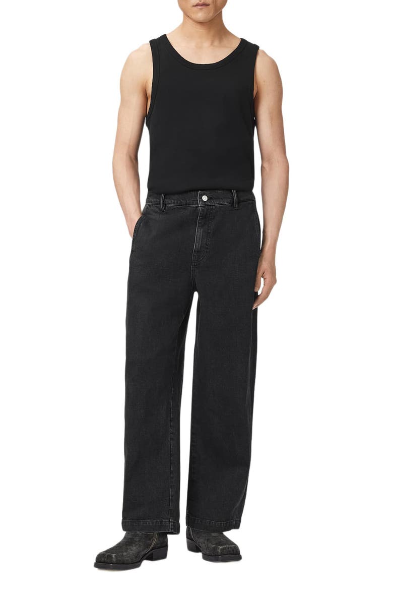 Raffi Straight Leg Jeans, Alternate, color, WASHED BLACK