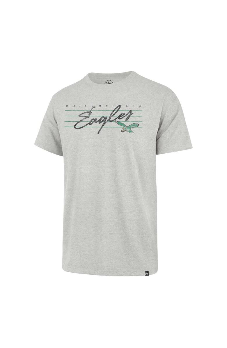 '47 Men's '47 Gray Philadelphia Eagles Downburst Franklin T-Shirt, Alternate, color, Gray