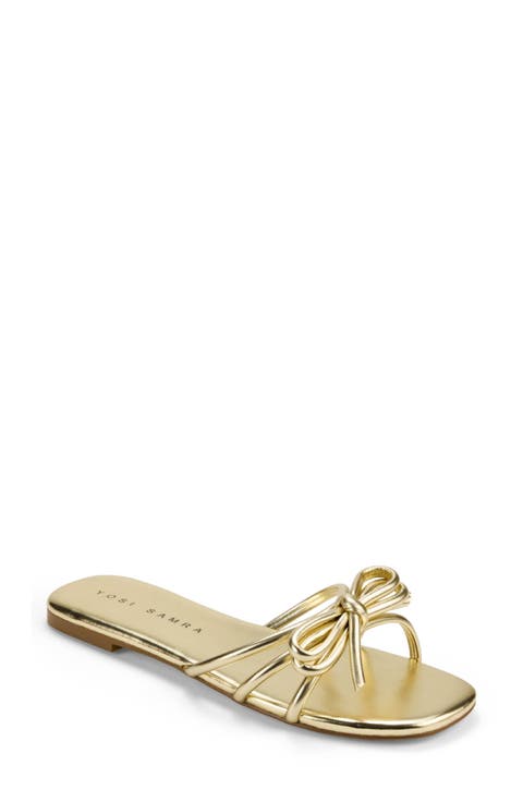 Nicole Bow Slide Sandal (Women)