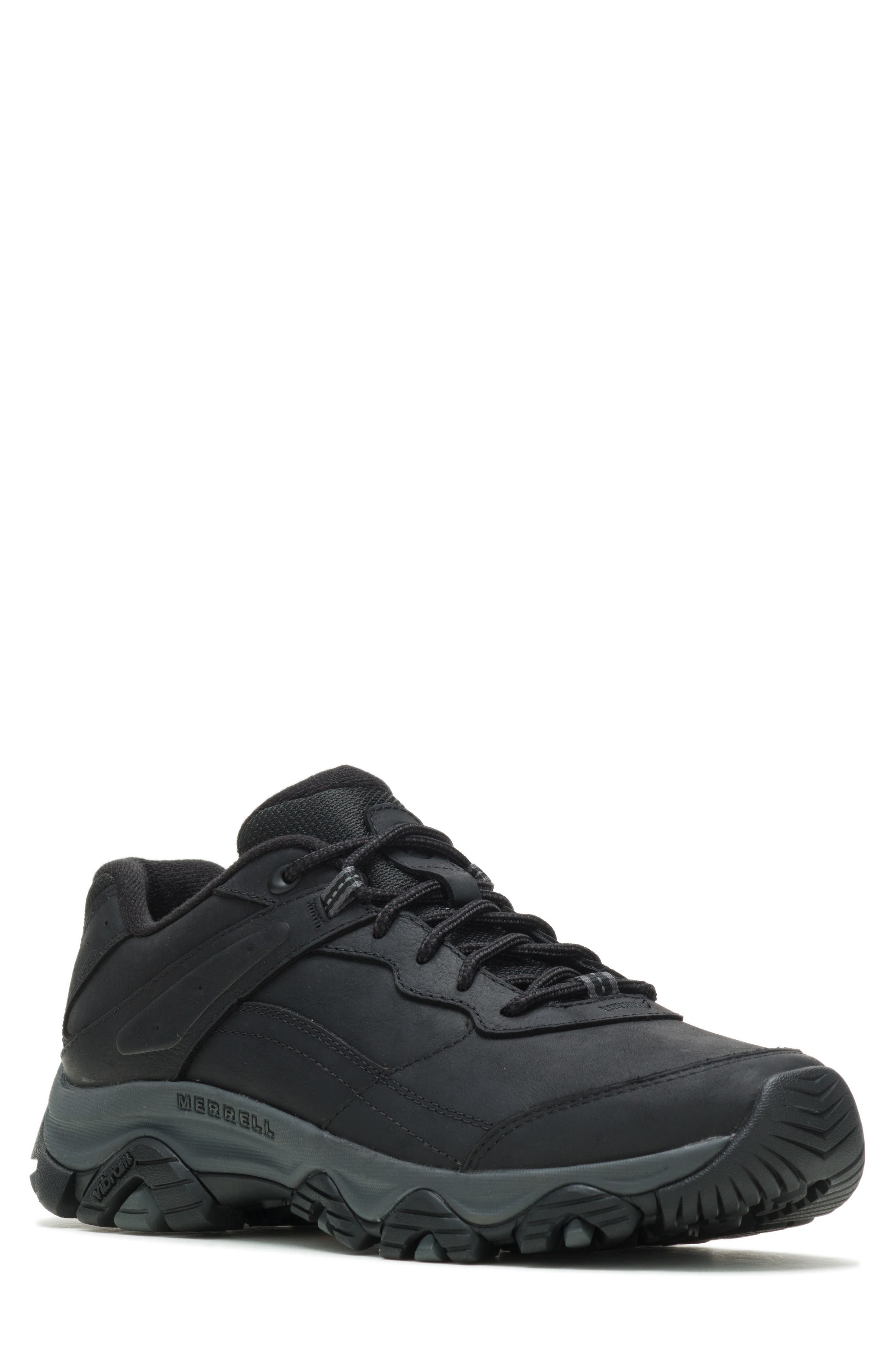 Moab Adventure 3 Waterproof Hiking Shoe, Main, color, BLACK