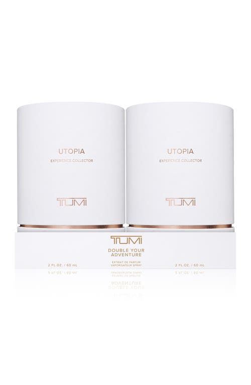 Tumi Utopia Experience Collector Extrait De Parfum Duo $190 Value In Transparent
