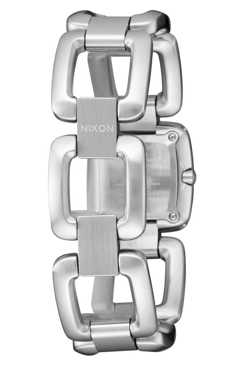 Sisi Stainless Steel Bracelet Watch, Alternate, color, ALL SILVER / BLACK