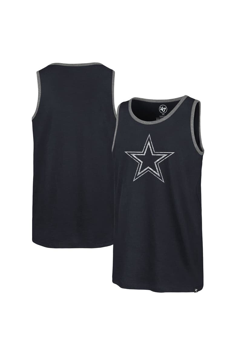 Men's '47  Navy Dallas Cowboys Premier Franklin Tank Top, Main, color, Navy
