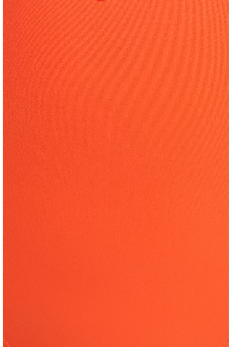 Belted One-Piece Swimsuit, Alternate, color, CLEMENTINE
