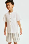 H&M Linen-blend Drawstring Shorts